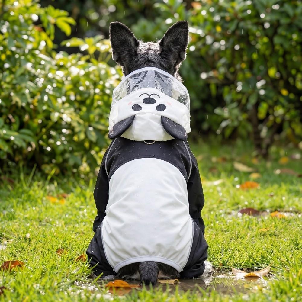 High Visibility Dog Rain Cloak Waterproof Pet Clothes Pet Rain Jacket for Walking
