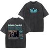 Rapper Don Omar Album Print Tshirts Unisex Women Fashion Tshirts Shortsleeved Loose Casual Cotton Vintage Washed Tshirts Tops