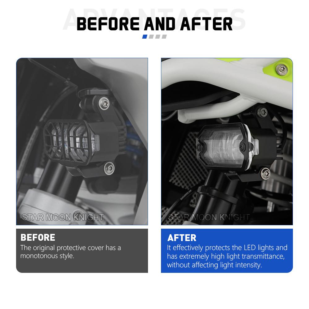 Светодиодная защита фар для мотоцикла BMW R1300GS(2023-)R1300ADV (2024-)R1300R R1300RS (2025-) Аксессуары для освещения мотоциклов Moto