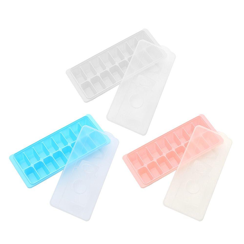 With Cover Reusable DIY Kitchen Ice Lattice Ice Storage Box Ice Cube Box Ice Making Mould