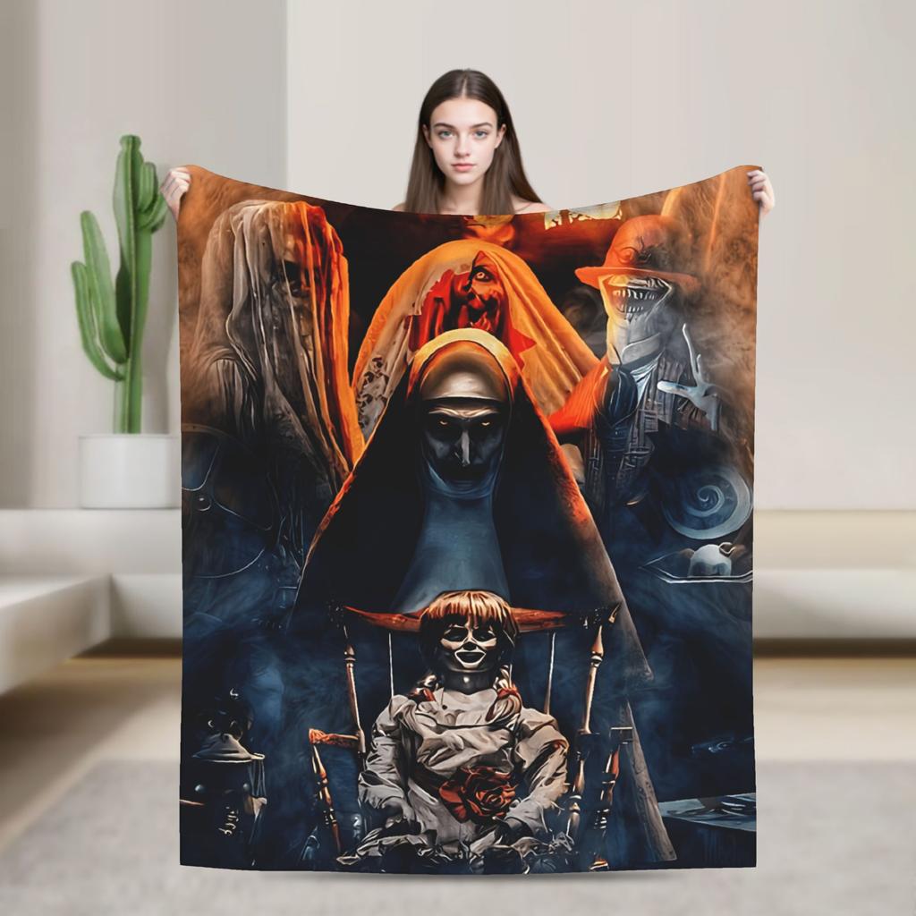 The Conjuring Last Rites Blanket Quality Super Warm Throw Blanket Winter Camping Couch Bed Print Bedspread