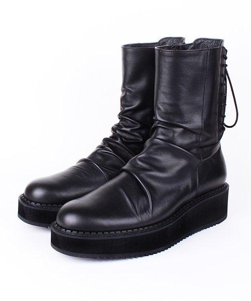 David Stone Dvs Drape 003 Back Lace-Up Boots