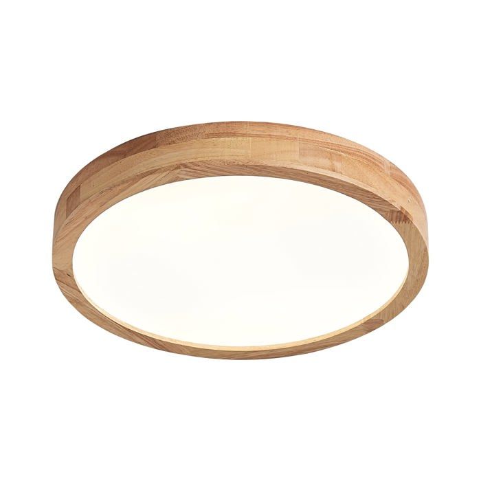 Plafonnier LED - SCHINDORA - Schindora - Bois naturel - 20 W - 4500 K - Économie d'énergie