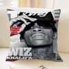 Наволочка с изображением рэпера W-Wiz K-Khalifa Персонализированная наволочка для детской спальни Декор для вечеринки Наволочка Подарок на день рождения ребенка
