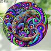 2D Flat Hanging Decorative Signs, Interior Wall or Door Decoration, Garden Decoration,the Pattern Is a Colored Lizard, a Housewarming Gift for Friends