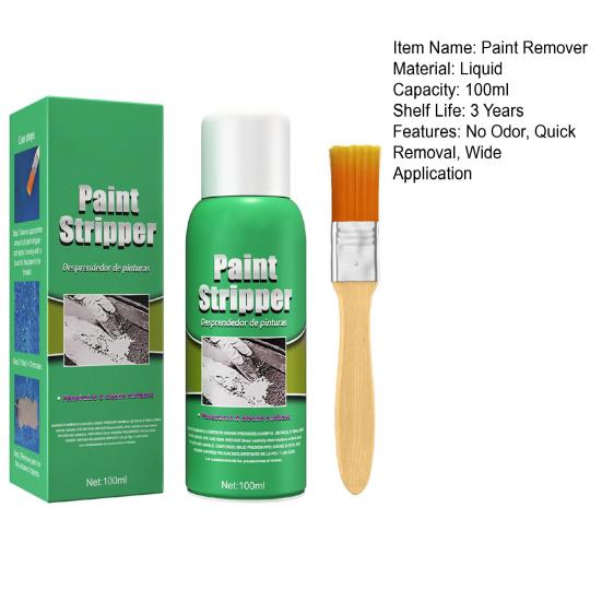 100 мл средство для снятия краски с кистью, высокорастворимое, эффективное, портативное, быстрое отслаивание, безопасное, автомобильное колесо, жидкость для удаления краски с металлической поверхности, автомобильные принадлежности