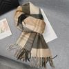 Women's Winter 2024 High-End 100% Australian Wool Scarf - British Style Pattern