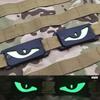1 пара светящихся маркерных полосок Demon Eye Molle Outdoor Mysterious Farm Bag Подвесная пластина для поглощения света Светящаяся полоска