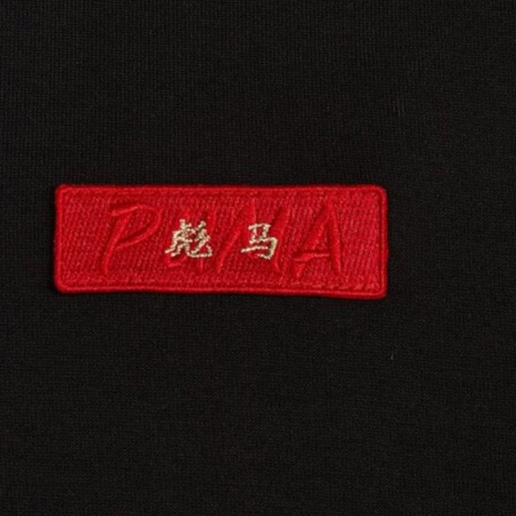 Puma Логотип Полоска Цветные блоки Свободная Повседневная Куртка Черная Мужская 536579-01