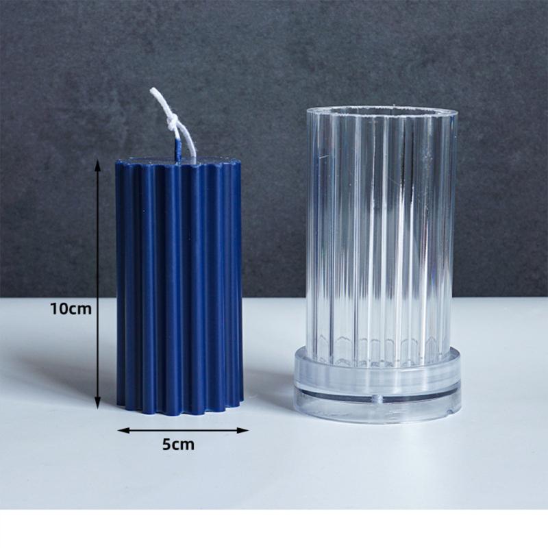 Ручная пластиковая форма для свечей, форма для изготовления ароматических свечей для всех видов круглых длинных полос