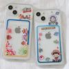 Чехол для мобильного телефона Cute Doll Cartoon Apple 14/12Pro для iPhone 11/13, XR, XS Max с отделением для карт.