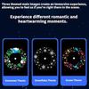 LED Ocean Projector Light 360° Rotating Dynamic Night Light USB Powered Ambient Lamp Decorative Lighting for Game,Living Room