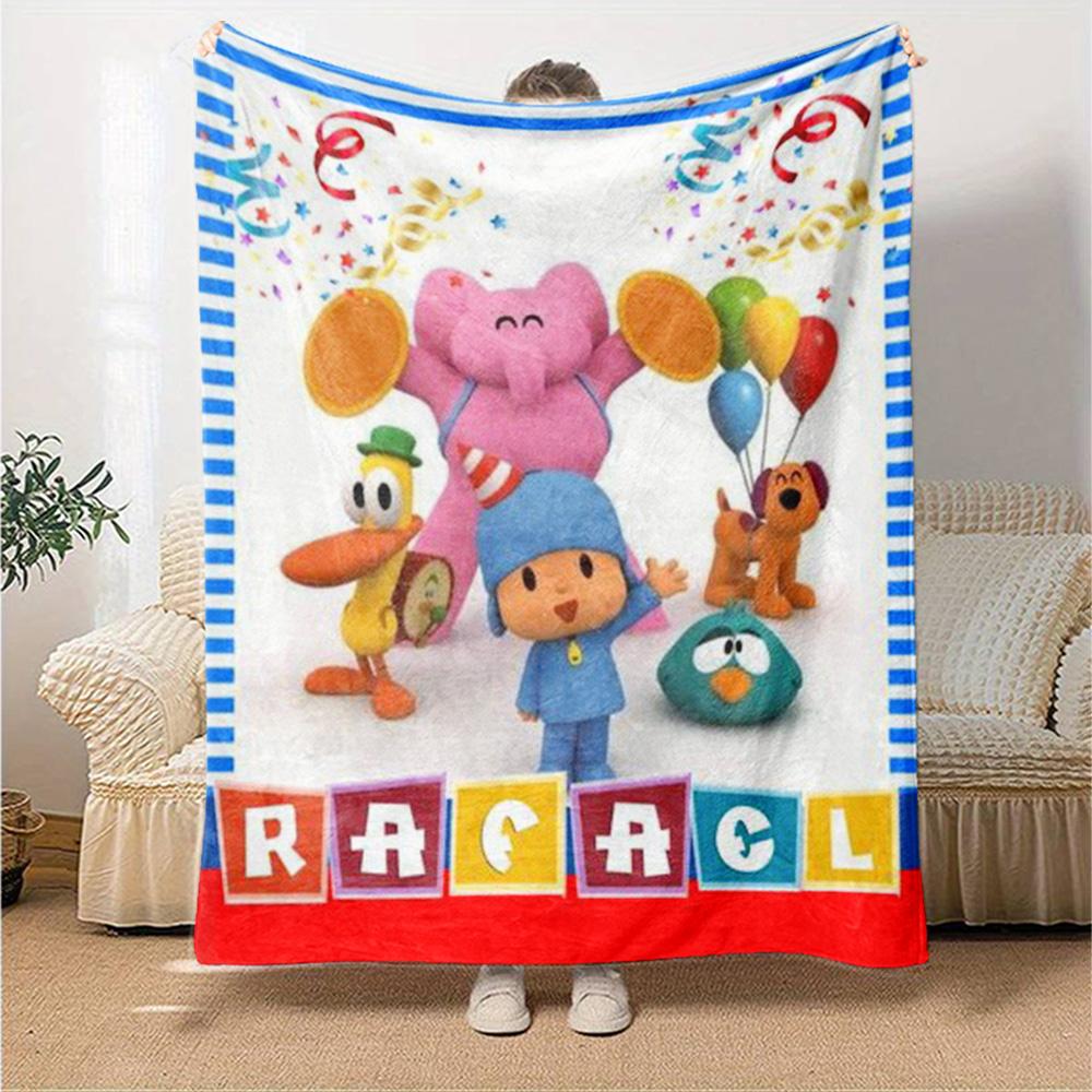 Pocoyo Blanket Soft & Cozy Suitable for Picnics Sofa Office Chair All-Season Use Modern Suitable for Gifting Relatives and Friends