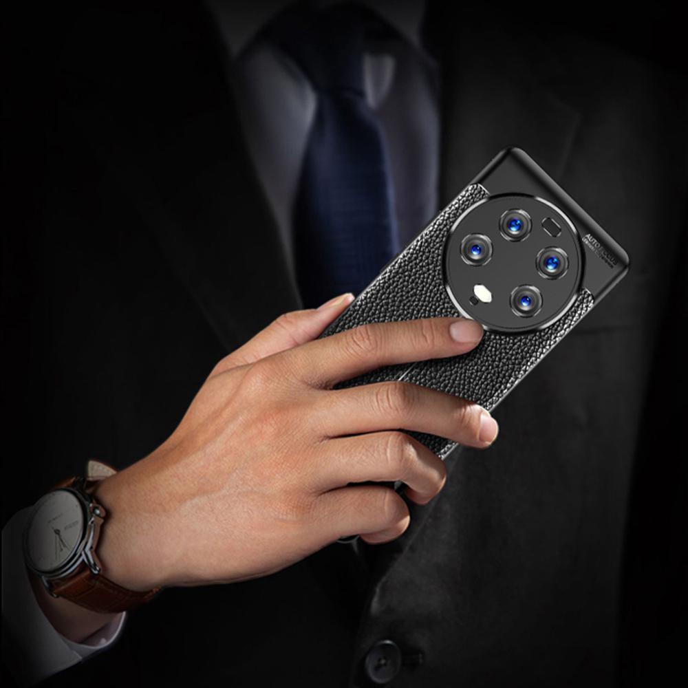 Для Xiaomi 13 Ultra Противоцарапный чехол для телефона из ТПУ с текстурой личи, Противоударная крышка для смартфона