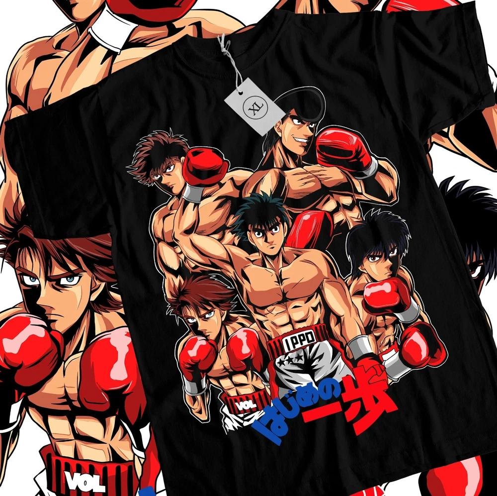 Hajime No Ippo Tshirt Kamogawa Boxing Gym Ippo Makunouchi Kbg Sport Gift Black