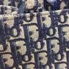 [Б/У] Сумка-тоут Book Tote, средняя, синий холст, вышитый монограмма, ручная сумка - Хорошее состояние #1IIT0IQ