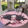 Demon Slayer Round Area Rug Carpet Rug For Living Room Bedroom Sofa Playroom Decor Nonslip Floor Mat