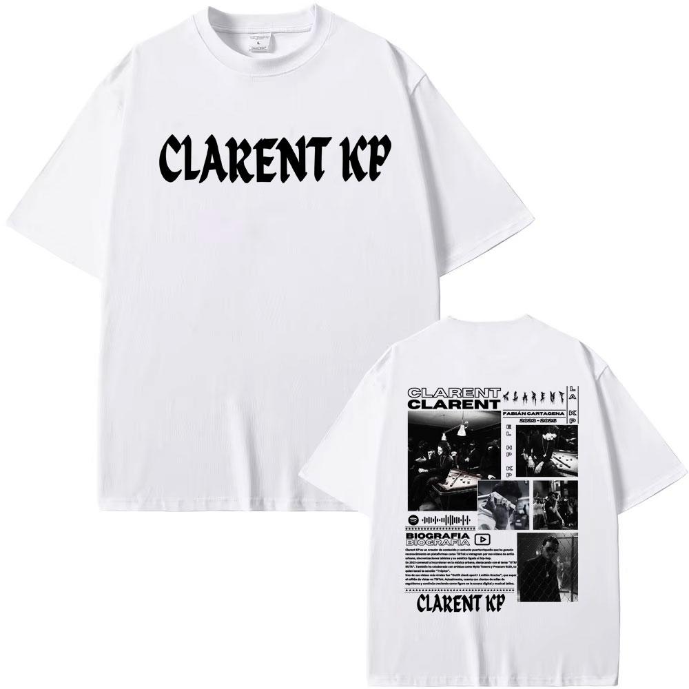 Rapper Clarent Kp Album Tour 2026 Cover T Shirts Mens Clothing Harajuku Vintage Classic Tshirts Oversized Short Sleeve Tshirt