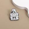 Эмалевые значки Девочка-кошка Заказные Аниме Простые Рисунки Броши Значки на лацкан Одежда Животные Украшения Подарок для Детей Друзей