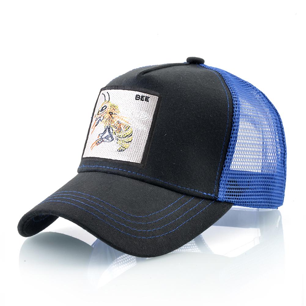 Модная Унисекс Бейсболка С Вышивкой С Нашивой Пчелы Мужская Snapback Хип-Хоп Тракер Женская Регулируемая Кепка-Козырек