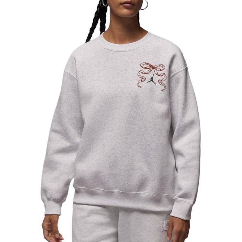 Jordan Sweatshirts Women's Beige Gray Crew Neck Moderate IM5418-051
