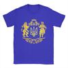 Unisexs Ukraine Ukrainian Large Coat Of Arms T Shirt Cotton Clothing Funny Short Sleeve Crewneck Tees Gift Idea Tshirts