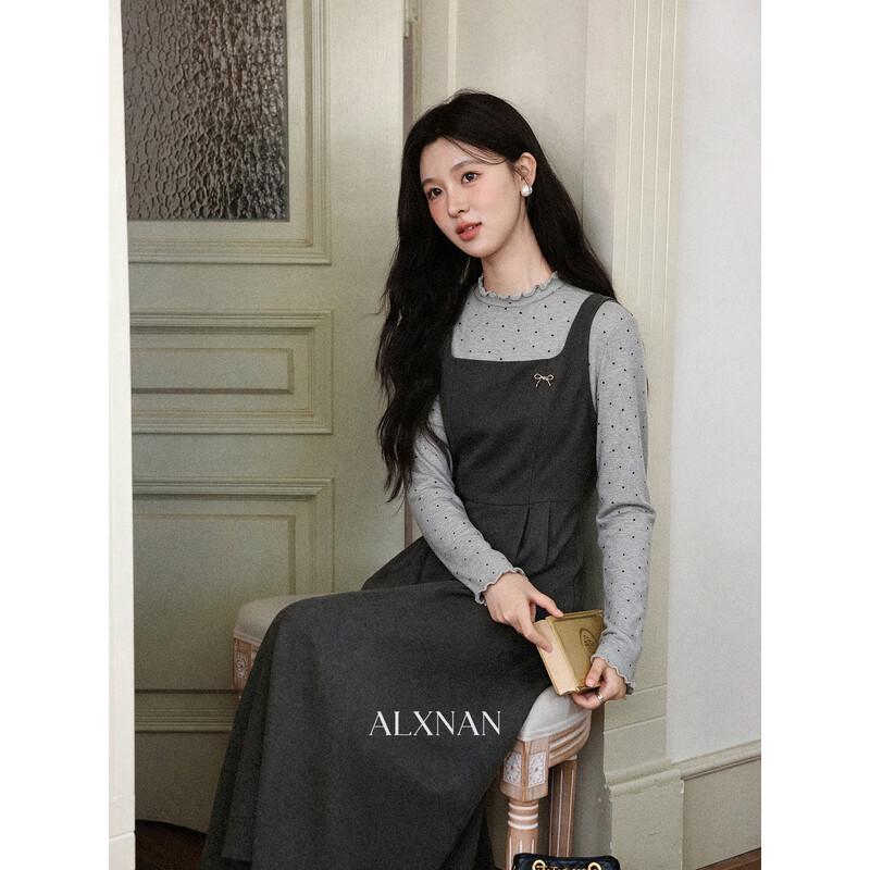 Luxiangnan Women's A-Line Square Neck Sleeveless Midi Dress