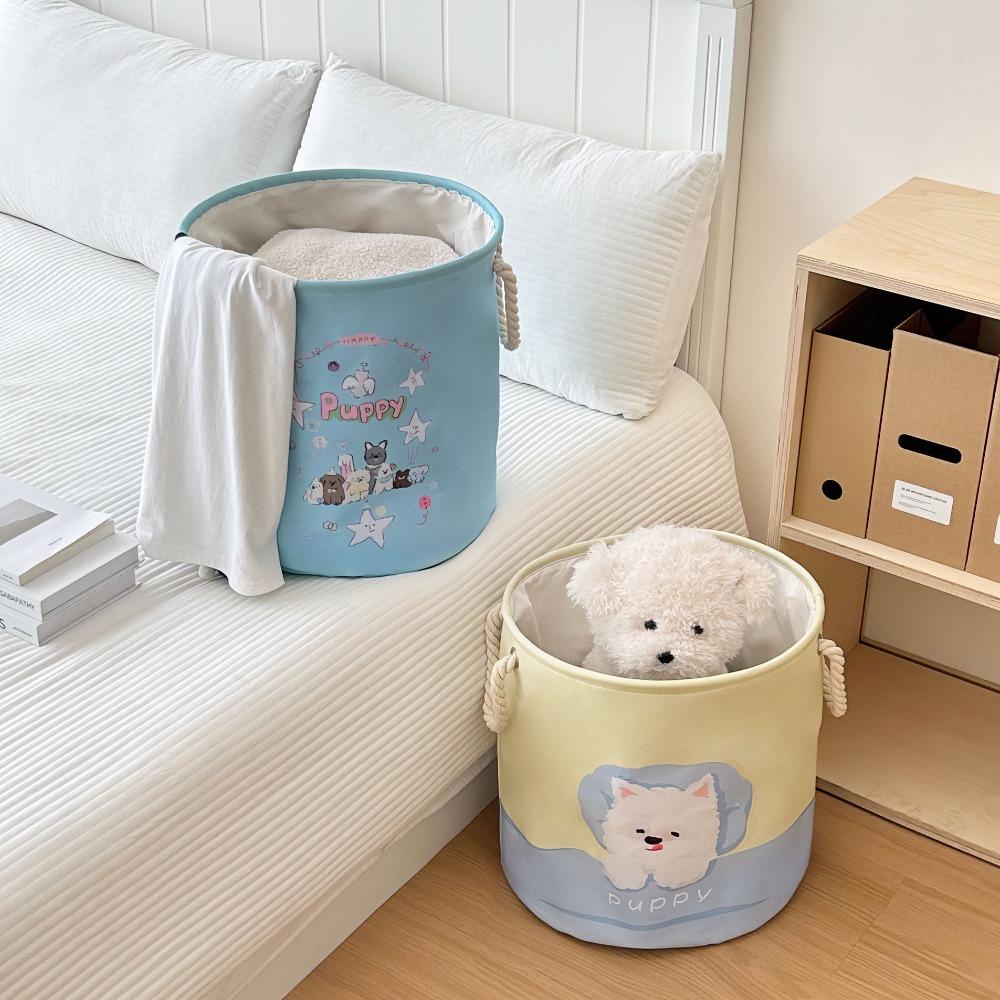 Foldable Toys Storage Basket Cartoon Dirty Clothes Basket Multi-Purpose Laundry Hamper  Kids Room
