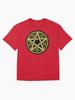 Pentangle Wicca Pentagram Witch Druid Pagan Wiccan Witchcraft Magic Symbol Oversized T-Shirt
