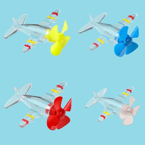 Заводной самолетик со светодиодными огнями, простая в установке ветряная машинка, украшение
