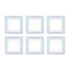 6/12Pcs Assist Aligning Diamond Painting Release Film Protective Frame Reusable Diamond Painting Alignment Tools 10cm 6 Patterns