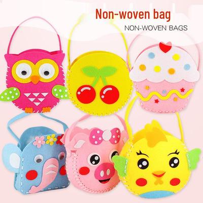 Сделай сам Тоут из нетканого фетра для детей - Ручная работа с 3D мультяшными наклейками