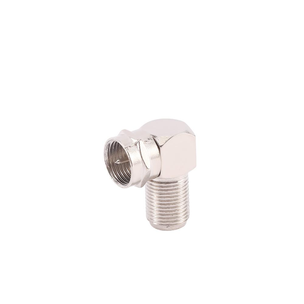 F Male to F Female RF Right Angle TV Male Plug Cable Connector Antenna Plug TV Aerial Adapter