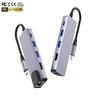 5 in 1  Usb Hub 3.0 to 2USB+PD+HDMI+RJ45(100Mbps) Docking Station Type C hdmi Hub 5 in 1 Type C Adapter for Book Pro