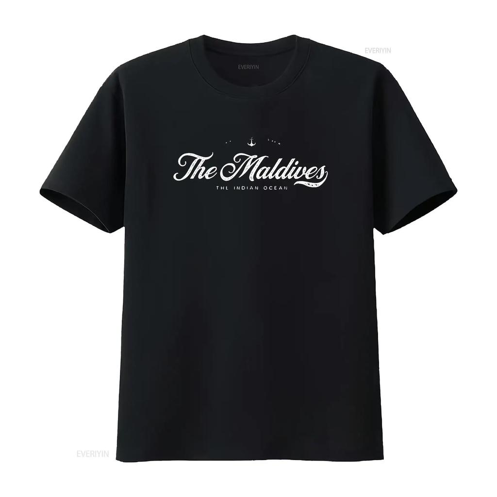 The Maldives Vintage Retro T Shirt vintage Washed Comfortable Soft designer clothes Unisex Stretched Stylish Slightly fashion
