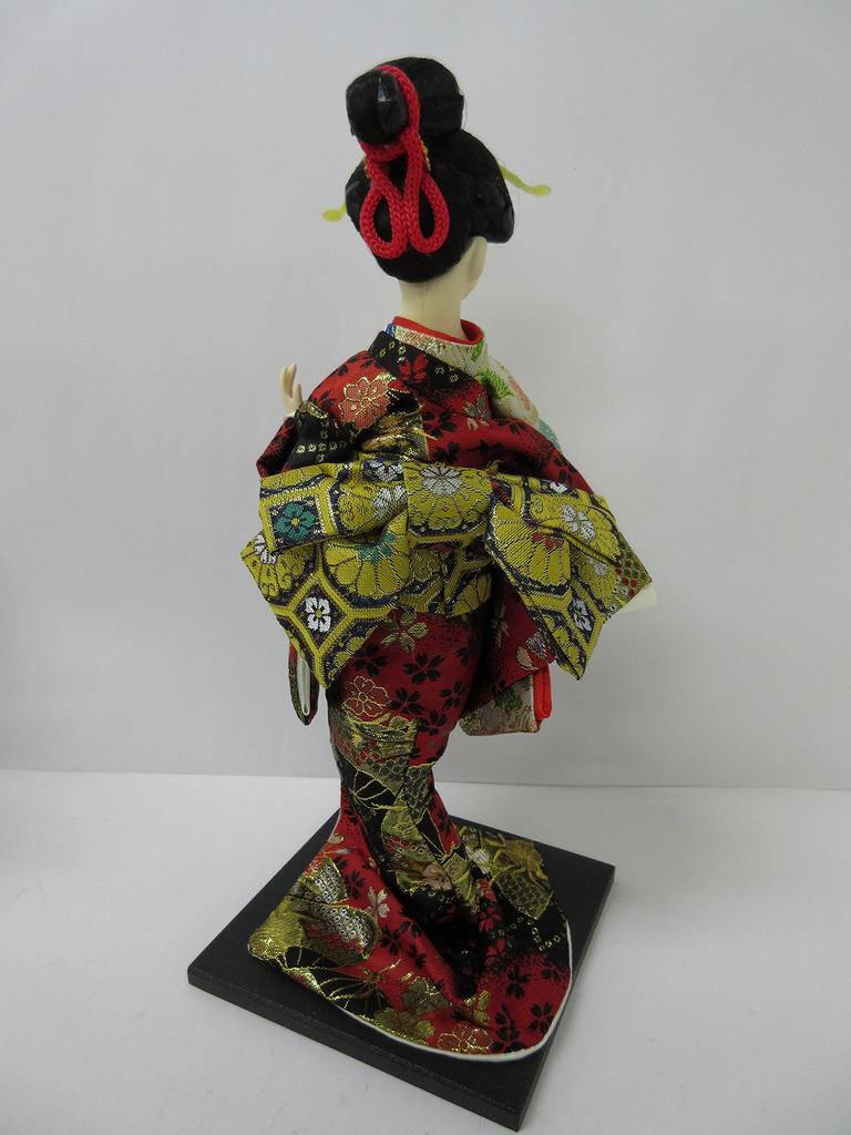 Japanese 12 with A doll, inches, fan, 303-063