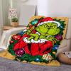 1Pc Grinch Christmas Ornament Blanket Soft And Comfortable Casual Warm Camping Travel Christmas Halloween Gift M921620