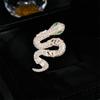 Niche design sense циркон змея брошь женственность high sense одежда аксессуары булавка брошь 2025 зодиак змея