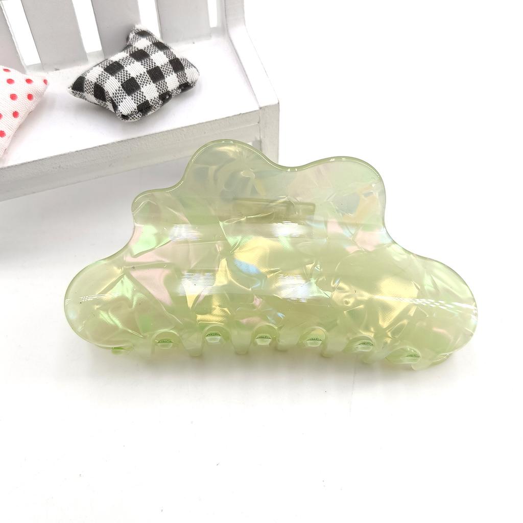 Fantasy Color Mermaid Color Cloud Shape Hair Clip Grab Clip Imitation Acetate Hair Clip Shark Claw Hair Accessories for Women