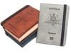 Anti-Theft Leather Passport & Card Holder with Anti-Magnetic Protection, Multiple Pockets for Bank Cards
