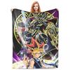 Пледы Синеглазый Белый Дракон Японское Аниме Yu-Gi-Oh Пушистый Забавный Теплый Плед для Дома Ресторана Зимы