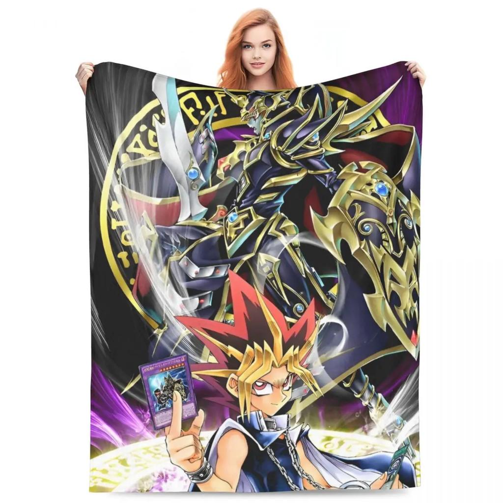 Пледы Синеглазый Белый Дракон Японское Аниме Yu-Gi-Oh Пушистый Забавный Теплый Плед для Дома Ресторана Зимы