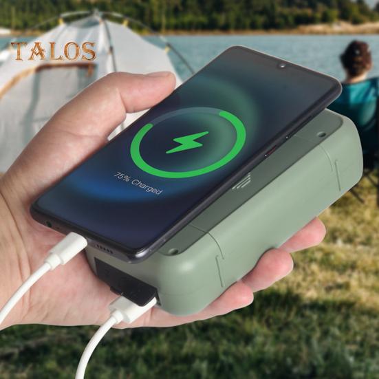 Аварийное радио с фонариком, многофункциональное, компактное, портативное, сигнальное устройство SOS, диапазон AM/FM, перезаряжаемое радио с ручкой