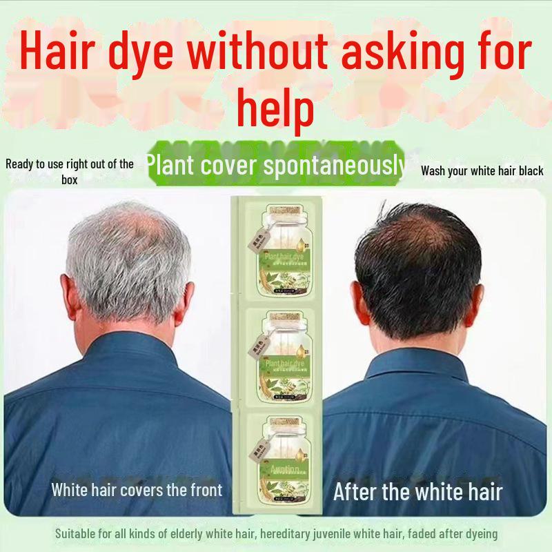 Пузырьковая краска для волос: Крем на растительной основе для закрашивания седины, не оставляет пятен, прост в использовании в домашних условиях