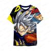 Мужская 3D-печатная футболка с мультяшным принтом Аниме Dragon Ball Z Летняя Харадзюку Мужская Одежда Goku Супер Сайян Футболка с коротким рукавом