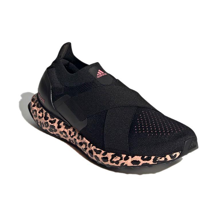 Adidas UltraBoost Slip-On DNA Leopard Print Women Sneakers Black Core-Black Glow-Pink GZ9896