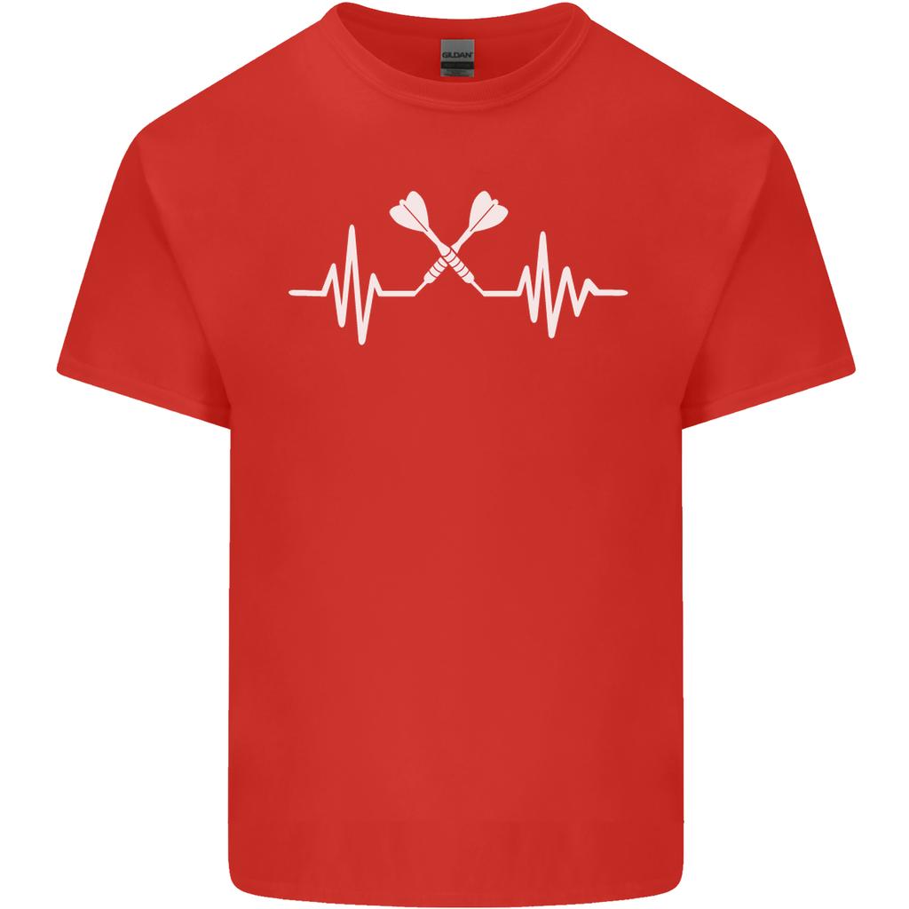 Pulse Darts Funny Ecg Unisexs Light Cotton Tshirt