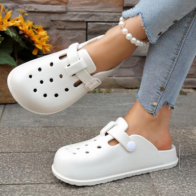 Женская обувь, новый стиль, мода, полые, дышащие, для отдыха, большого размера, без застежек, удобные, простые, женские тапочки