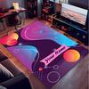 1PC Custom Name Abstract Art Theme Floor Mat Ideal for Living Room, Game Rooms, Office, Bedroom,Floor Mat Playful Design