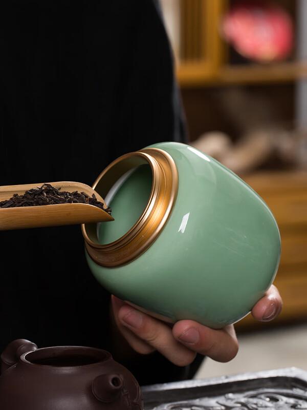Chaxun Ceramic Sealed Tea Caddy Gift Set